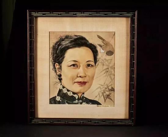 鲍里斯·夏里亚宾 　《时代周刊》封面宋美龄肖像 　27×31 cm 21×29 cm 　成交价：RMB 943，000