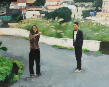 刘小东 离九份不远 2003年作 布面油画 76×97cm