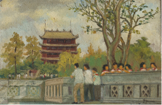 舒群 文化POP系列·崔健B 1991年 布面油画 130×120cm
