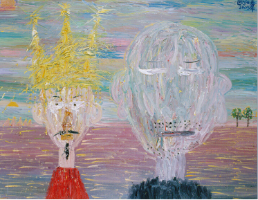 欧阳春 暴君和僧侣 2005年 布面油画 230×180cm