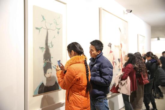 “精微致远·2015当代青年工笔人物画学术邀请展” 展览现场