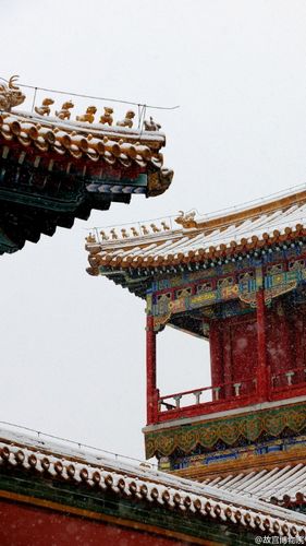 故宫雪景照。图片来源：故宫博物院官方微博