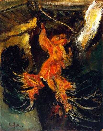 柴姆·苏丁,《悬挂的火鸡》(约1925年)