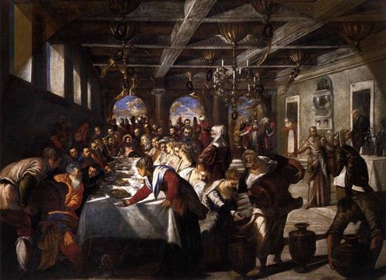 丁托列托《迦南的婚宴》( Marriage at Cana ,1561