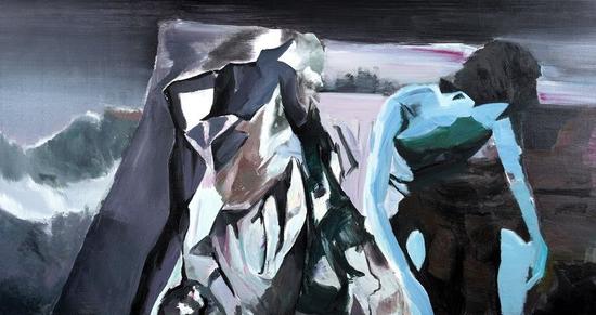 《惑然》,180x96cm,布面丙烯,2014