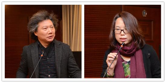 《美术》杂志主编尚辉,中央新闻纪录电影制片厂(集团)文创中心主任胡永芳发言