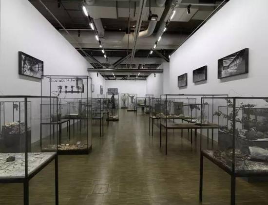 基弗为本次展览专门创作的40个根据炼金术与犹太哲学体系卡巴拉理念所设计的玻璃柜