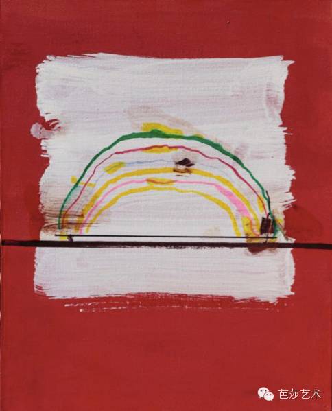 叶永青《时间的小偷-记忆&碎片》(局部),布面丙烯,40×50cm,2010-2014