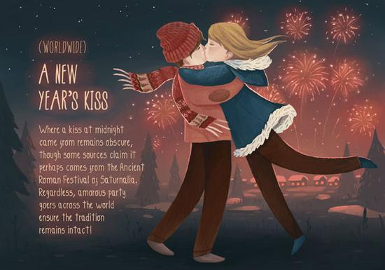 全世界都通行的新年之吻