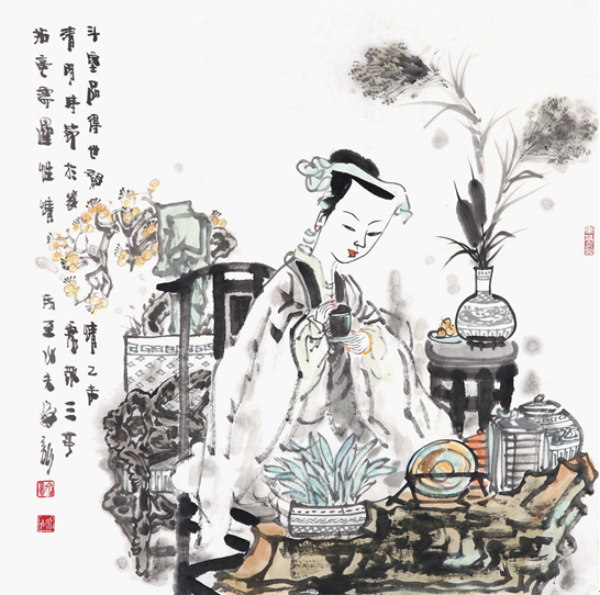 王家训人物画作
