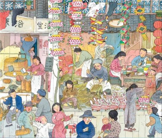 元宵节 图 王祖民(本文配图均来自《南京那一年》)