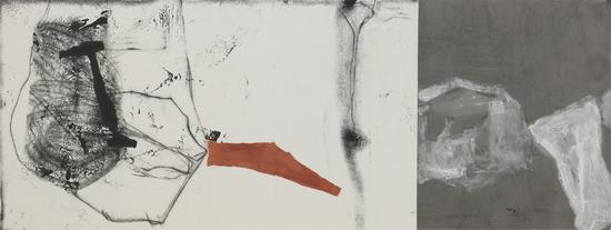 时光passby 55x147cm 2015,水墨综合 Ink and Mixed Media