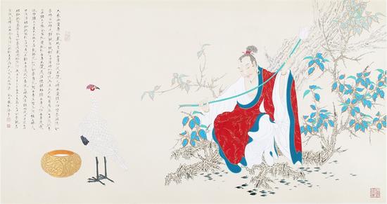 李巍松 菩提正觉图 93×185厘米 2013年 李巍松