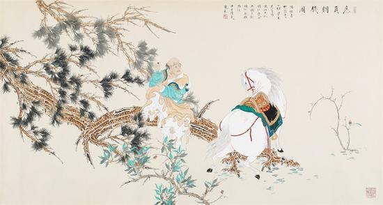 李巍松 应真调骏图 93×185厘米 2014年 李巍松