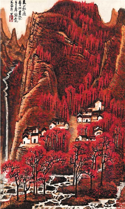 李可染中国画《万山红遍》,在二○一五年中国嘉德秋拍上,以一亿八千四百万元人民币成交。