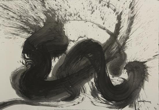 秦風-慾望風景No.3-水墨-141x198cm-2012