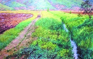 《故乡的小路》 朝鲜画金成龙