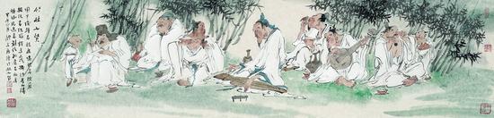 七贤 138cmx34cm