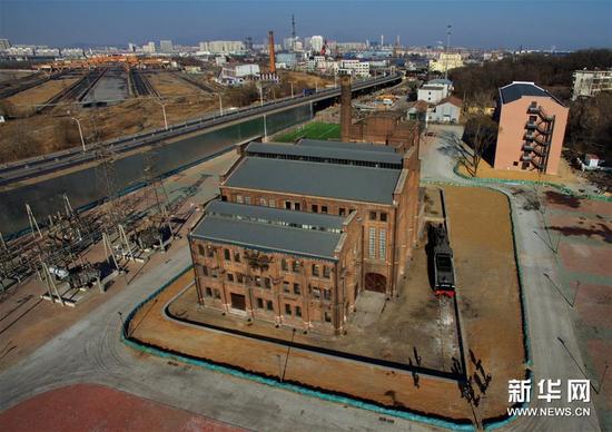 2月4日拍摄的秦皇岛电力博物馆外景。