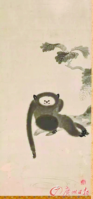 狩野山雪 《猿猴图》 日本东京国立博物馆藏
