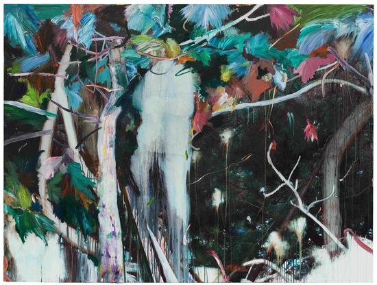 　　许宏翔XU Hongxiang 《流动的风景NO.5》Flowing Scenery No.5  150×200cm  布面水性写真、油彩Water-based Paint on Canvas  2015