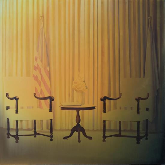 周铭ZHOU Ming 《会议室8》Conference Room  180x180cm  布面油画Oil on Canvas  2012