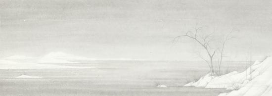 　　程保忠CHENG Baozhong 《他岸》Another Shore  41x116cm  纸本设色Ink and Colour on Paper  2015