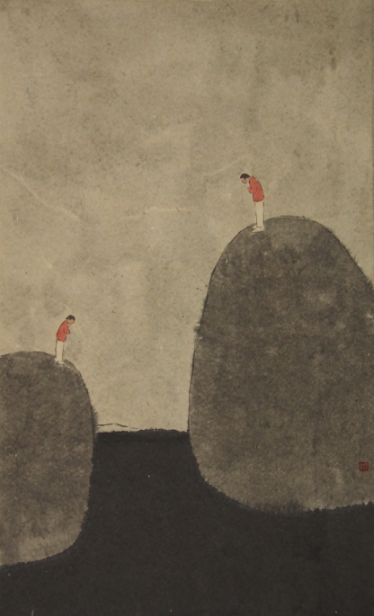 崔彤《无题之三十二》73x43cm2016