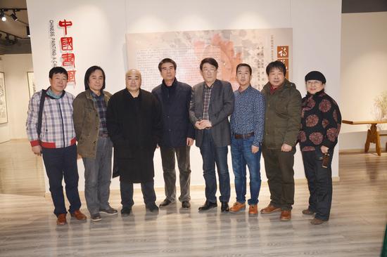 “诗花墨雨-《中国书画》杂志社书画院院聘书画家邀请展•花鸟画展（第一回）” 展览现场