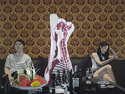 不合作 亚麻布、丙烯 2015 180 × 240 cm