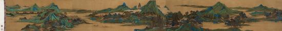 佚名 湖山春晓图卷 手卷 绢本 30×259cm