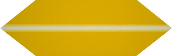 苏艺 律-光柱-一线-亮黄色 50×153cm 布面综合材料 2015