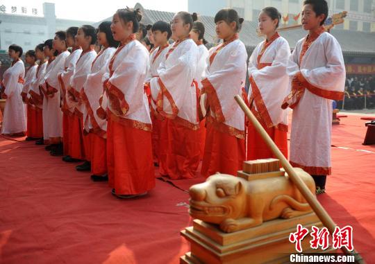 丙申年春祭释奠礼在河北省正定文庙举行　翟羽佳　摄