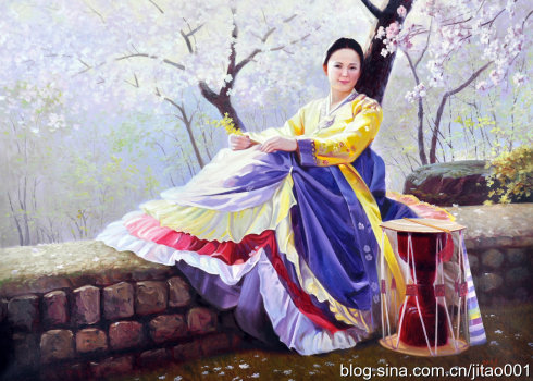 朝鲜油画
