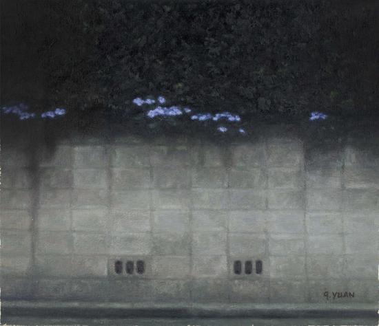 袁庆一 《墙No.2》53×46cm 布面油画 1999年