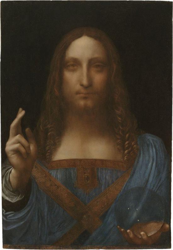 莱昂纳多·达·芬奇，《救世主》（约1515）图片：Wikimedia Commons。