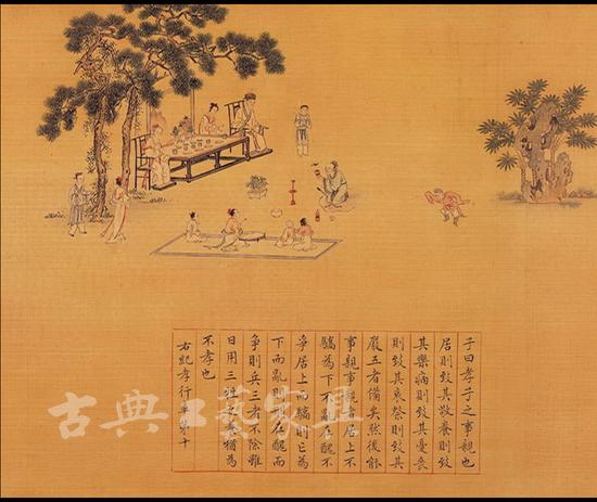 明·仇英《孝经图》 (北京故宫博物院藏)