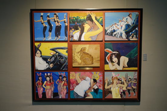 天津美术学院：袁文彬《关于兔子的嘉年华》170×200cm 布面油画 2014年