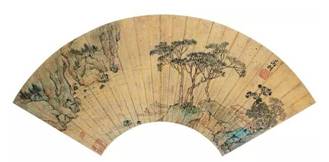 文征明（款） 观瀑图

　　纸本 扇面

　　18 × 50 cm

　　成交价：RMB 517，500