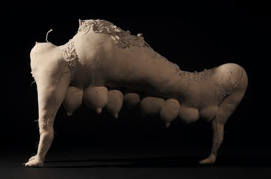 妈妈，2009, 织物，123×92×33cm