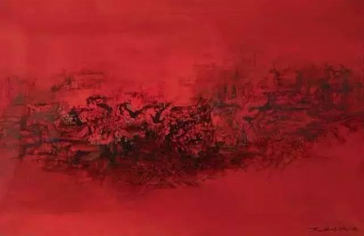 赵无极 5.12.61 布面 油画 1961年作 60 × 91.5 cm