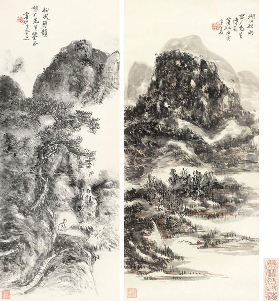 匡时2014秋拍

　　黄宾虹  黄山松谷龙潭小景  纸本立轴 1953年作 83.5×40.5cm

　　RMB 4，370，000