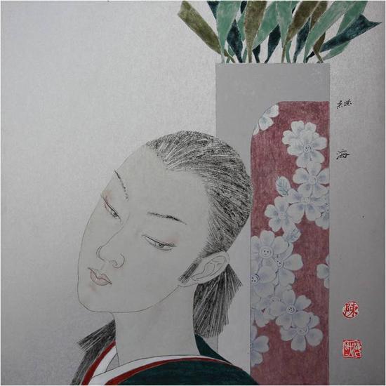 陈继海作品《花语系列之二》50cmX50cm