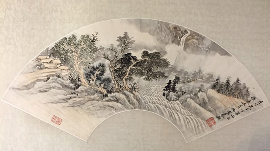 袁樊 源远流长 26X55cm 纸本镜心