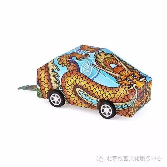 宫廷瑞兽可爱小车-九龙壁黄龙