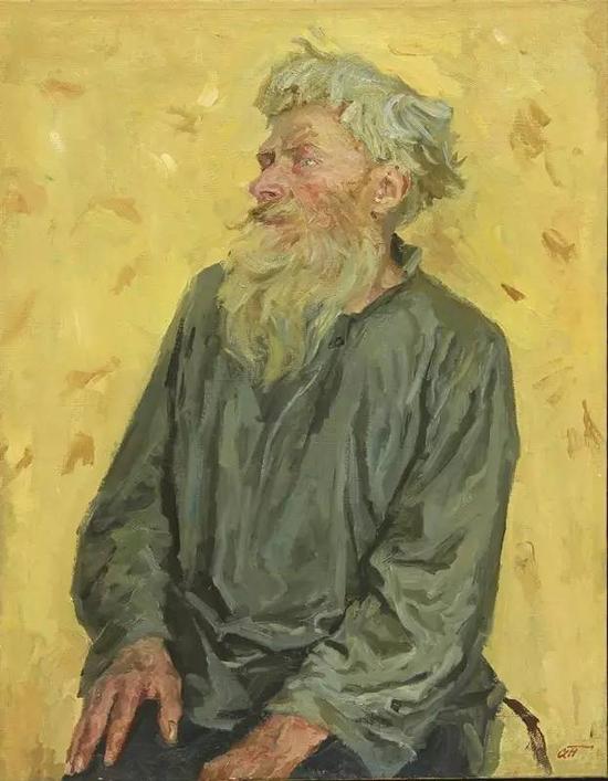   普拉斯托夫-阿尔卡基-亚历山德罗维奇  《肖像》 87x69cm  1950年  
