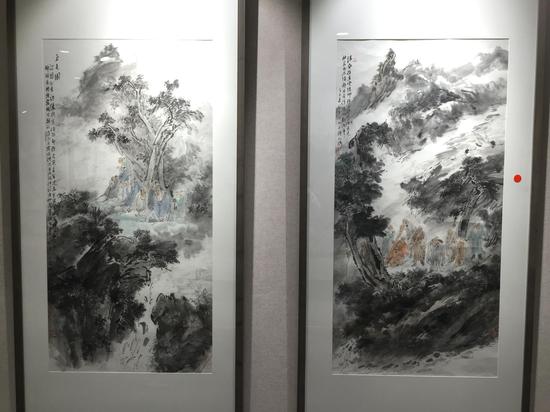 《逍遥山水——顾平中国画作品展》展览现场11