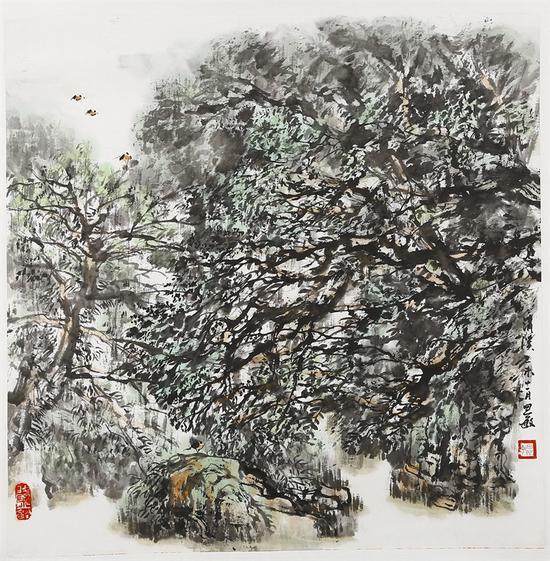 姚思敏《清溪》68X68cm