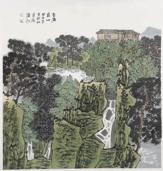 满维起《春满家乡》68X68cm