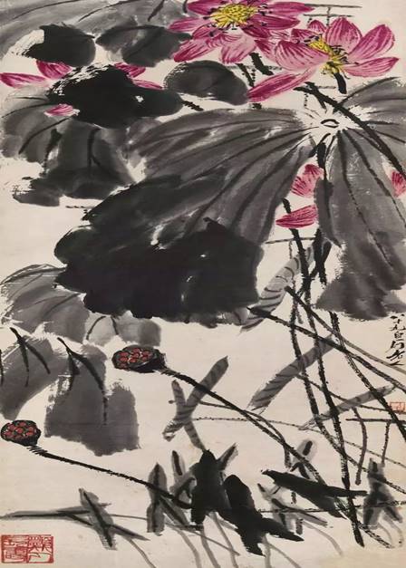 Lot 129
齐白石(1864-1957) 水殿荷香